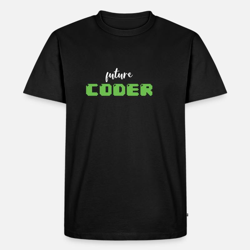 Future Coder Nerdy Programming - Männer Premium Bio T-Shirt - Schwarz
