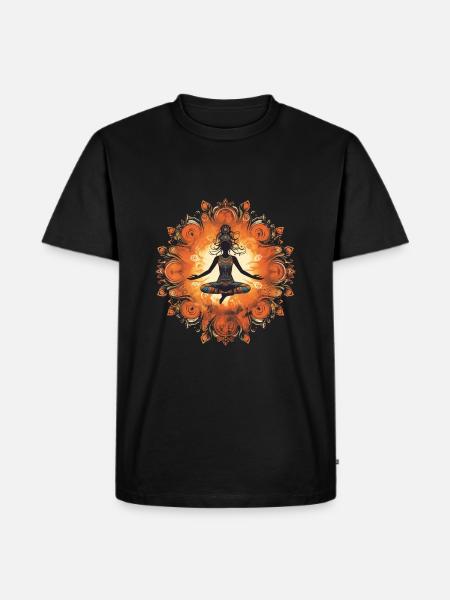 Yoga Königin - Männer Premium Bio T-Shirt - Schwarz
