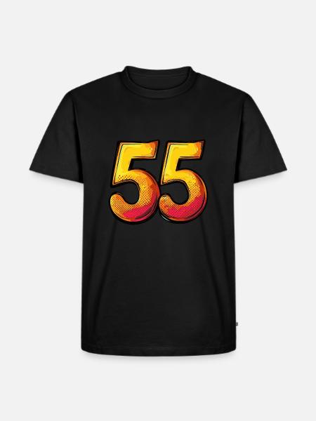 55 Number Comic - Men's Premium Organic T-Shirt - black