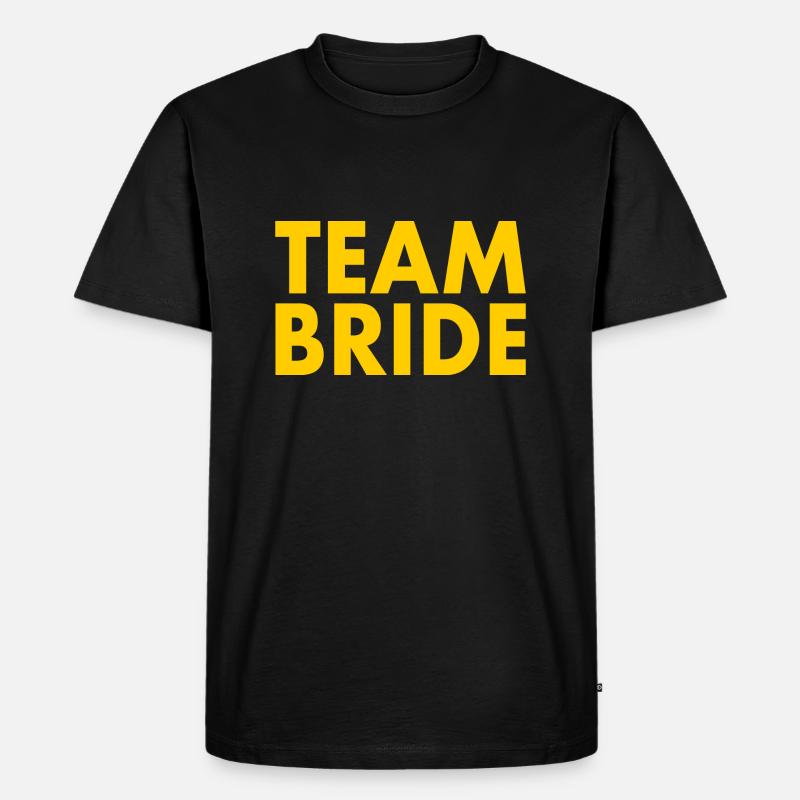 Team bride - Männer Premium Bio T-Shirt - Schwarz
