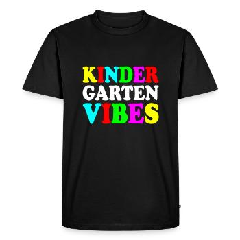 kindergarten vibes - T-shirt Premium bio Homme - noir - Devant - Nico (187cm)