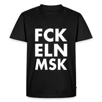 Fck eln msk - T-shirt Premium bio Homme - noir - Devant - Nico (187cm)