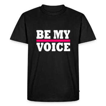 Be my voice iran - T-shirt Premium bio Homme - noir - Devant - Nico (187cm)