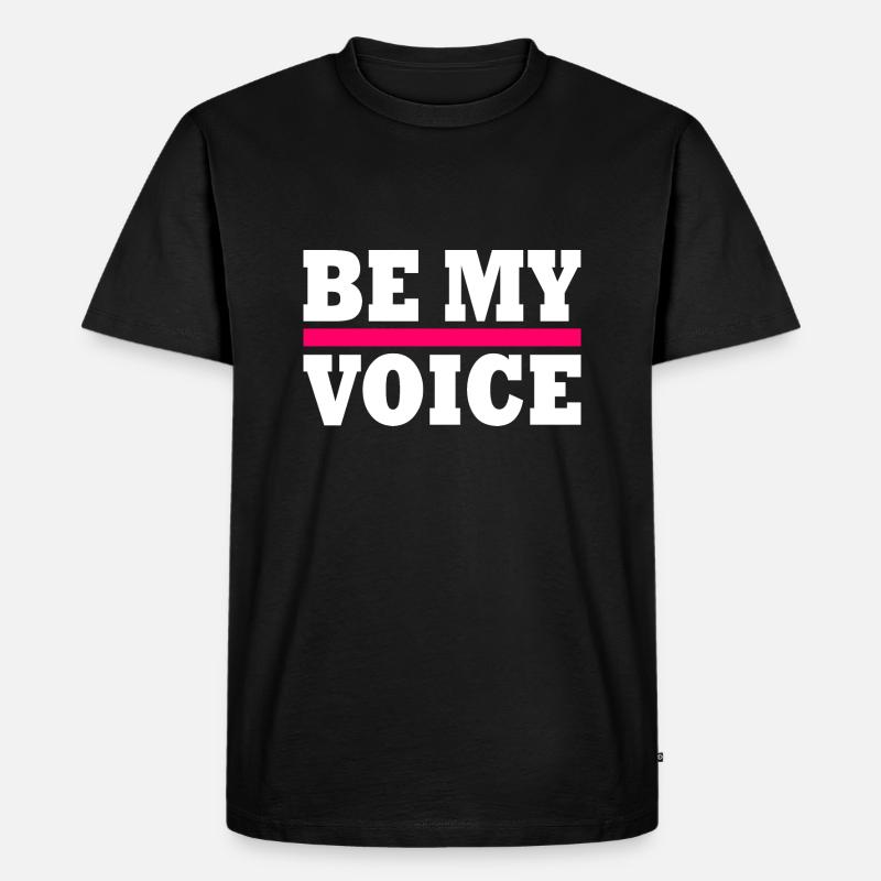 Be my voice iran - Männer Premium Bio T-Shirt - Schwarz