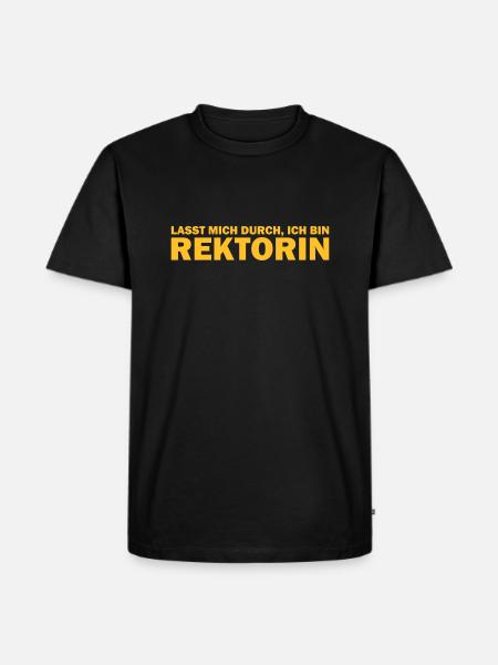 rektorin - Männer Premium Bio T-Shirt - Schwarz