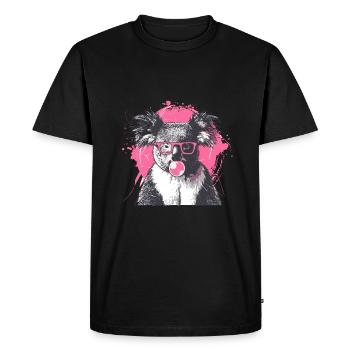 Koala avec lunettes de soleil Bubblegum pour un - T-shirt Premium bio Homme - noir - Devant - Nico (187cm)