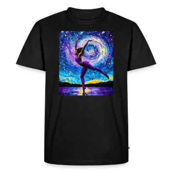 Van Gogh Gymnastique Fille Gymnaste - T-shirt Premium bio Homme - noir - Devant - Nico (187cm)