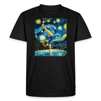 Van Gogh Gymnastik Mädchen Turnerin - Männer Premium Bio T-Shirt - Schwarz - Vorne - Nico (187cm)