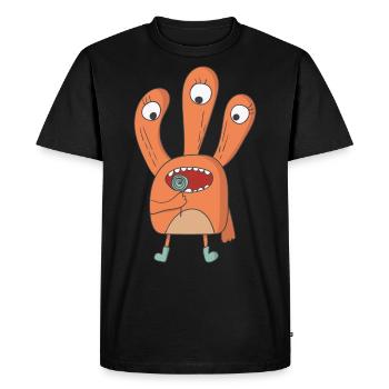Monster Lolli - Men's Premium Organic T-Shirt - black - Front - Nico (187cm)