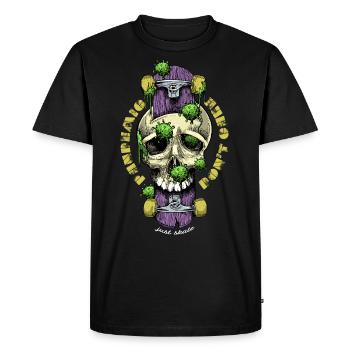 Covid Pandemic Skateboarding - Men's Premium Organic T-Shirt - black - Front - Nico (187cm)