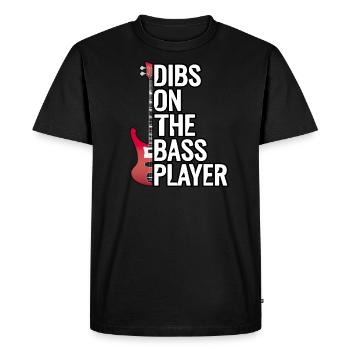 Bass guitar musician reserved for the bass player - Men's Premium Organic T-Shirt - black - Front - Nico (187cm)