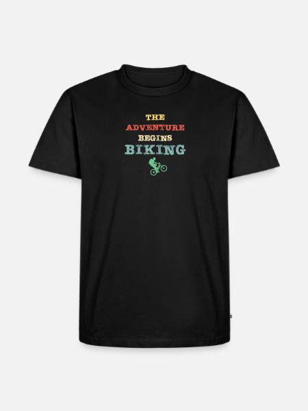 The adventure begins - Binking - Men's Premium Organic T-Shirt - black