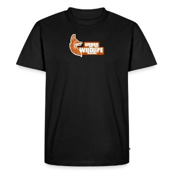 Faune urbaine - T-shirt Premium bio Homme - noir - Devant - Nico (187cm)
