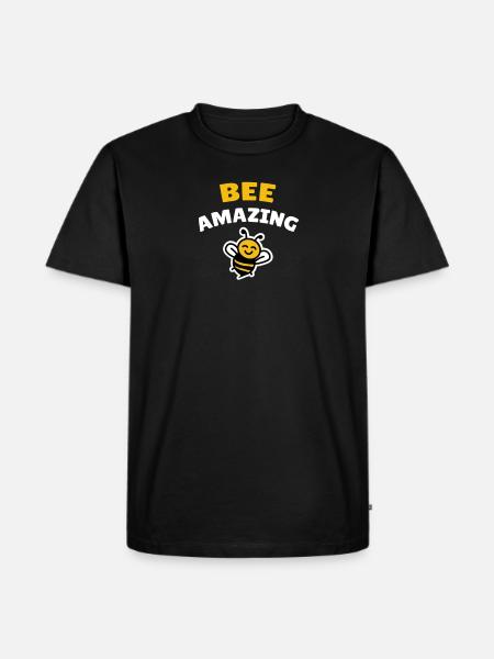 Bee amazing - Men's Premium Organic T-Shirt - black