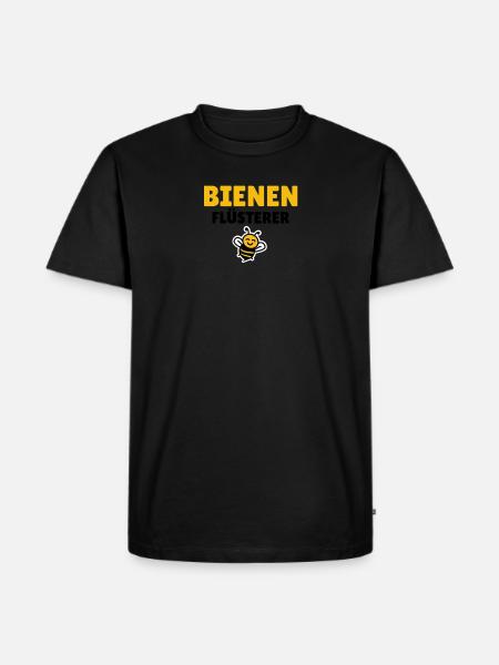 Bienenflüsterer - Männer Premium Bio T-Shirt - Schwarz