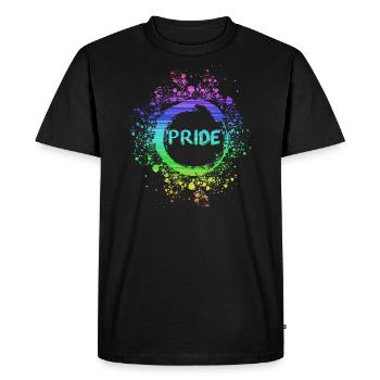 gay,gay pride,pride,LGBT,rainbow - Men's Premium Organic T-Shirt - black - Front - Nico (187cm)