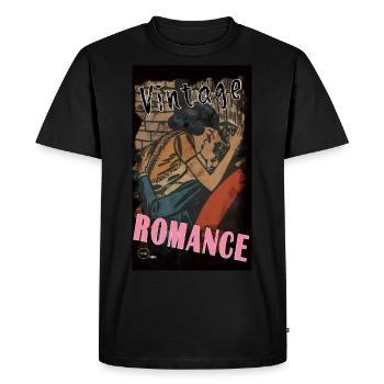 VINTAGE ROMANCE 6 BIS By Yume Origins - Men's Premium Organic T-Shirt - black - Front - Nico (187cm)