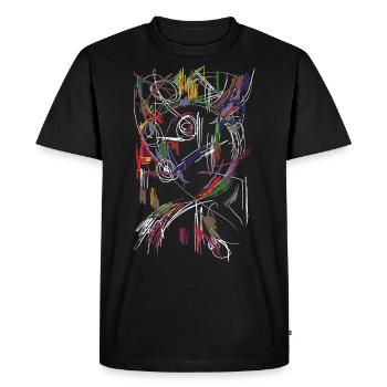 Art - Painting / Sketch - Men's Premium Organic T-Shirt - black - Front - Nico (187cm)