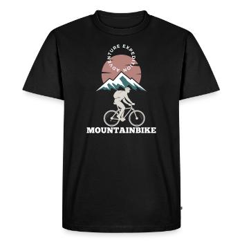 VTT Descente - T-shirt Premium bio Homme - noir - Devant - Nico (187cm)