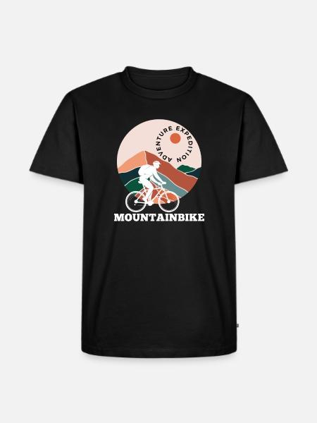 Aventure en VTT - T-shirt Premium bio Homme - noir