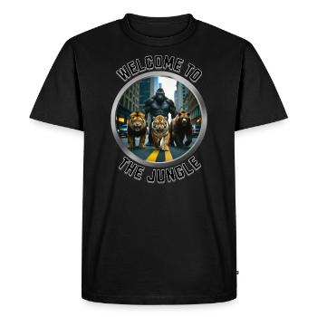Welcome to the Jungle - Men's Premium Organic T-Shirt - black - Front - Nico (187cm)