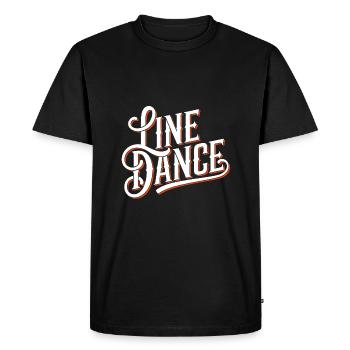 Line Dance Design for Dancers and Dance Group - Men's Premium Organic T-Shirt - black - Front - Nico (187cm)