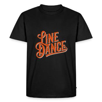 Line Dance Design for Dancers and Dance Group - Men's Premium Organic T-Shirt - black - Front - Nico (187cm)