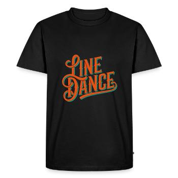 Line Dance Design for Dancers and Dance Group - Men's Premium Organic T-Shirt - black - Front - Nico (187cm)