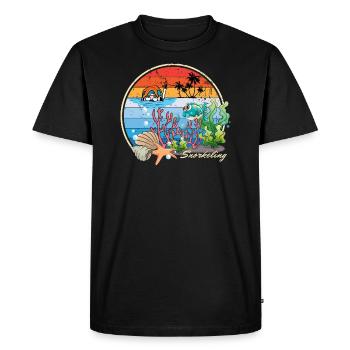 Snorkeling Snorkeling Holiday Beach Sea Diving - Men's Premium Organic T-Shirt - black - Front - Nico (187cm)