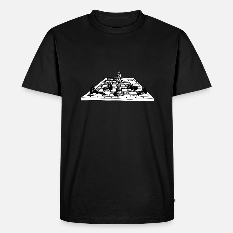 Schach - Männer Premium Bio T-Shirt - Schwarz