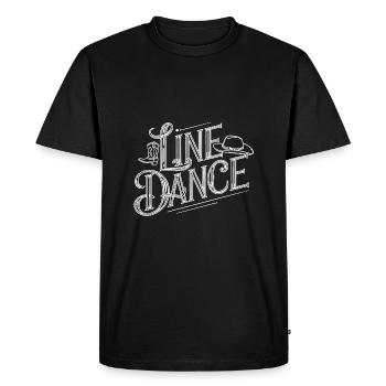 Line Dance Design for Dancers and Dance Group - Men's Premium Organic T-Shirt - black - Front - Nico (187cm)