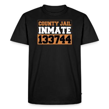 Numéro de détenu de la prison du comté Halloween - T-shirt Premium bio Homme - noir - Devant - Nico (187cm)