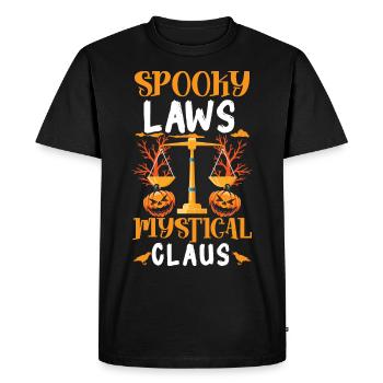 Spooky Laws Mystical Clause Creepy Lawyer Hall - T-shirt Premium bio Homme - noir - Devant - Nico (187cm)