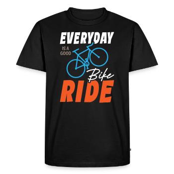 Everyday Is A Good Bike Ride - Men's Premium Organic T-Shirt - black - Front - Nico (187cm)