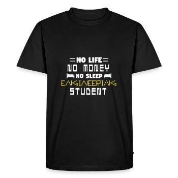 Engineering student Engineering student - Men's Premium Organic T-Shirt - black - Front - Nico (187cm)