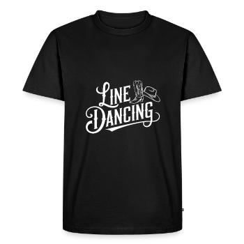 Danse en ligne Danse Country - Danse en ligne Tanzen - T-shirt Premium bio Homme - noir - Devant - Nico (187cm)