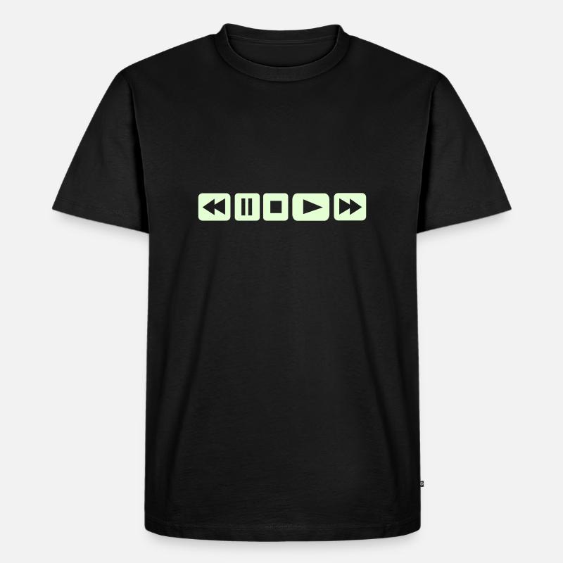 Player - Tasten - DJ - Männer Premium Bio T-Shirt - Schwarz