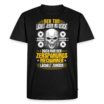 Mécanicien d’usinage Tournoyeur Cadeau de fraisage - T-shirt Premium bio Homme - noir - Devant - Nico (187cm)