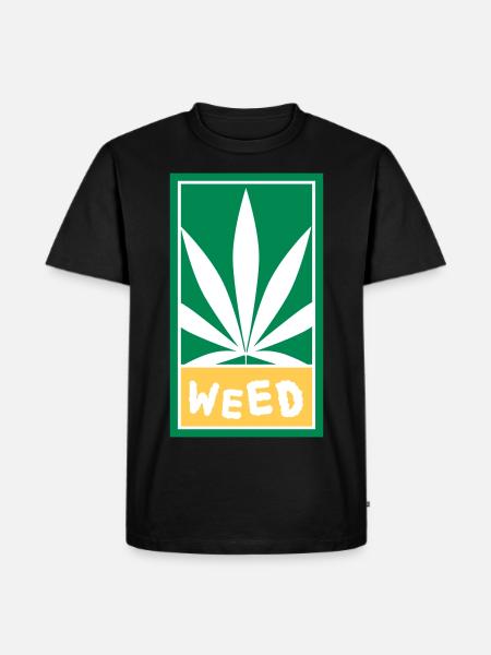 Weed - Men's Premium Organic T-Shirt - black