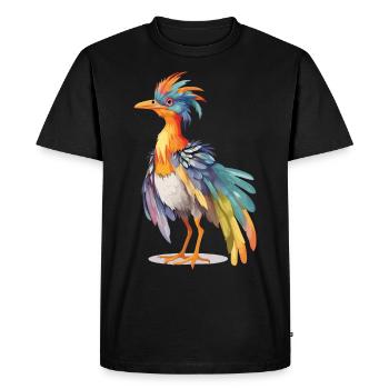 Cute Archaeopteryx Pastel Dino Design - Men's Premium Organic T-Shirt - black - Front - Nico (187cm)
