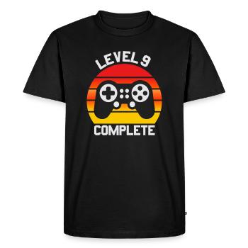 9th Anniversary Gifts, 9th Wedding Gift - Men's Premium Organic T-Shirt - black - Front - Nico (187cm)