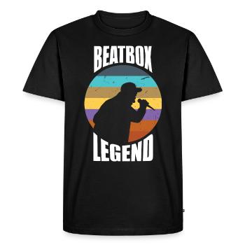 Beatbox Legend Music Beatboxer Vocal Percussion - Men's Premium Organic T-Shirt - black - Front - Nico (187cm)