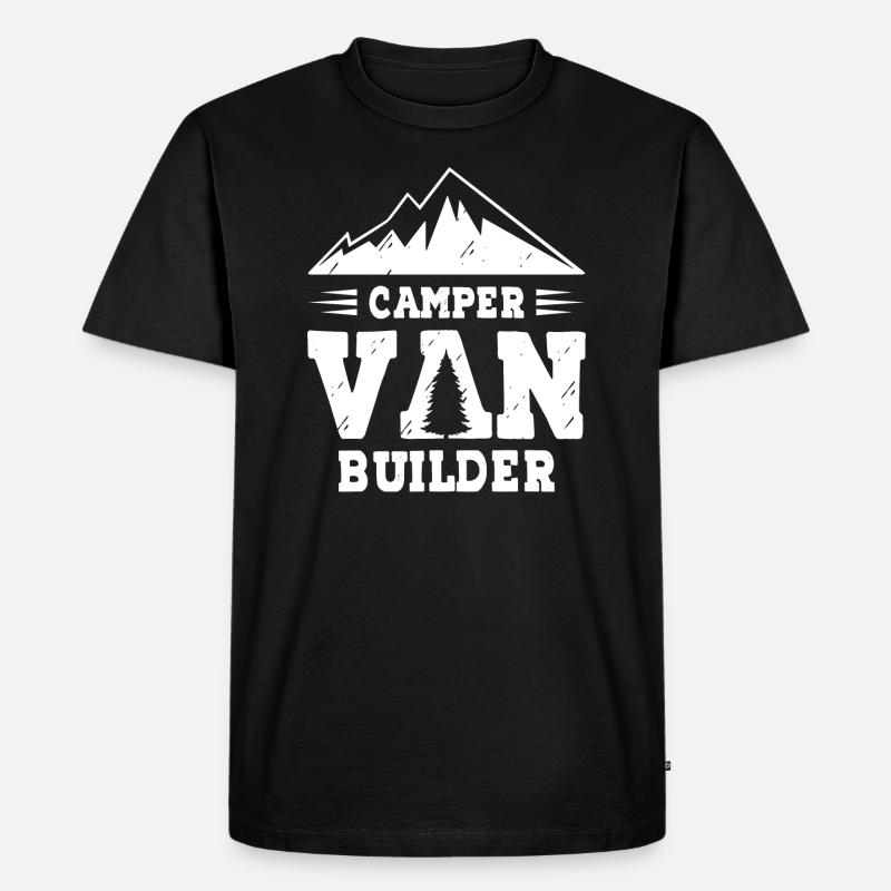 Camper Van Builder - Männer Premium Bio T-Shirt - Schwarz