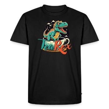 TeaRex - T-shirt Premium bio Homme - noir - Devant - Nico (187cm)