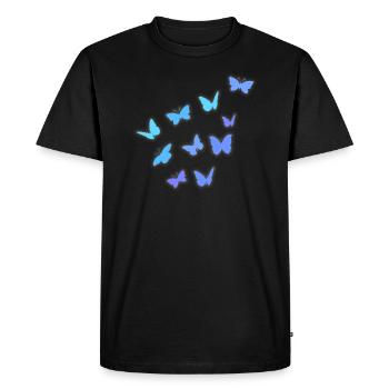 Construction Papillons Essaim - T-shirt Premium bio Homme - noir - Devant - Nico (187cm)