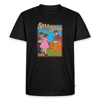 Sell your soul - Sell your soul - Men's Premium Organic T-Shirt - black - Front - Nico (187cm)
