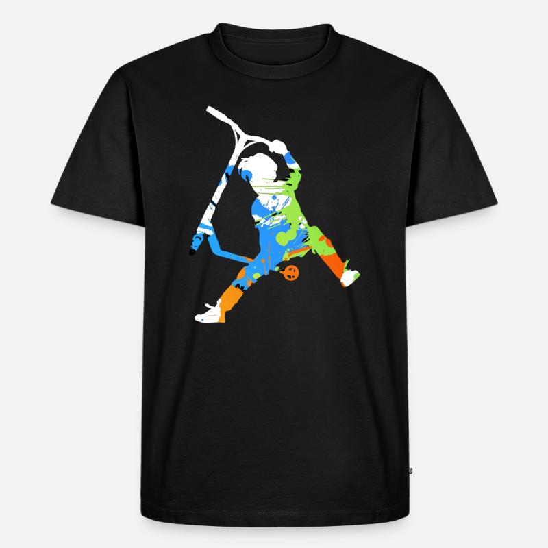Freestyle-Roller - Männer Premium Bio T-Shirt - Schwarz