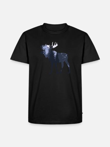 elk - Men's Premium Organic T-Shirt - black