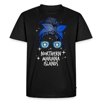 Northern Mariana Islands - Men's Premium Organic T-Shirt - black - Front - Nico (187cm)
