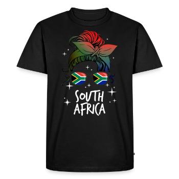 Afrique du Sud - T-shirt Premium bio Homme - noir - Devant - Nico (187cm)